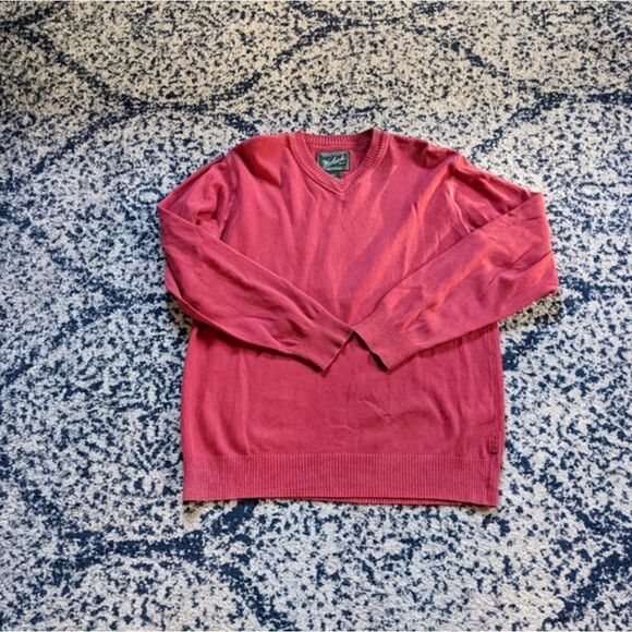 Men's Woolwich sweater medium coral colored comfortable spring - Picture 1 of 6